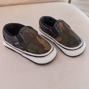 Baby boy Vans sliders Slip On Shoes Camo